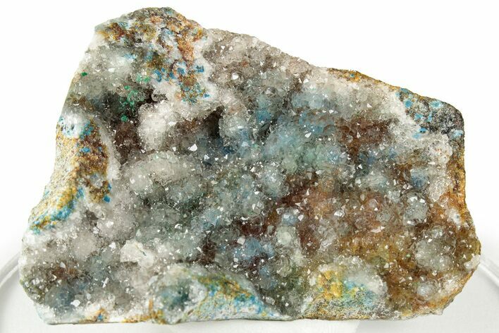 Sparkling Quartz Crystals over Plancheite - Sanda, Congo #332891